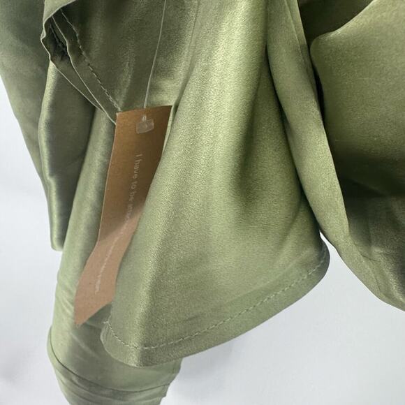 Reformation Oaklie Strap Silk Midi Slip Dress Sleeveless Artichoke Size 4 NWT - Picture 8 of 11